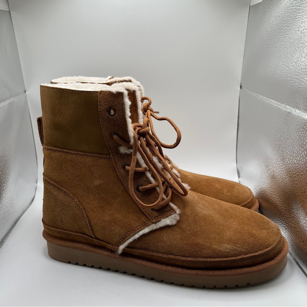 NWOT KOOLABURRA BY UGG ADVAY TALL CHESTNUT BOOTS - WOMEN'S size 12